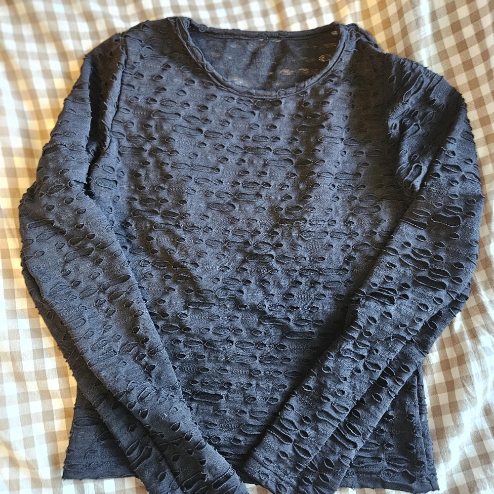 Disturbia Distressed Long Sleeve